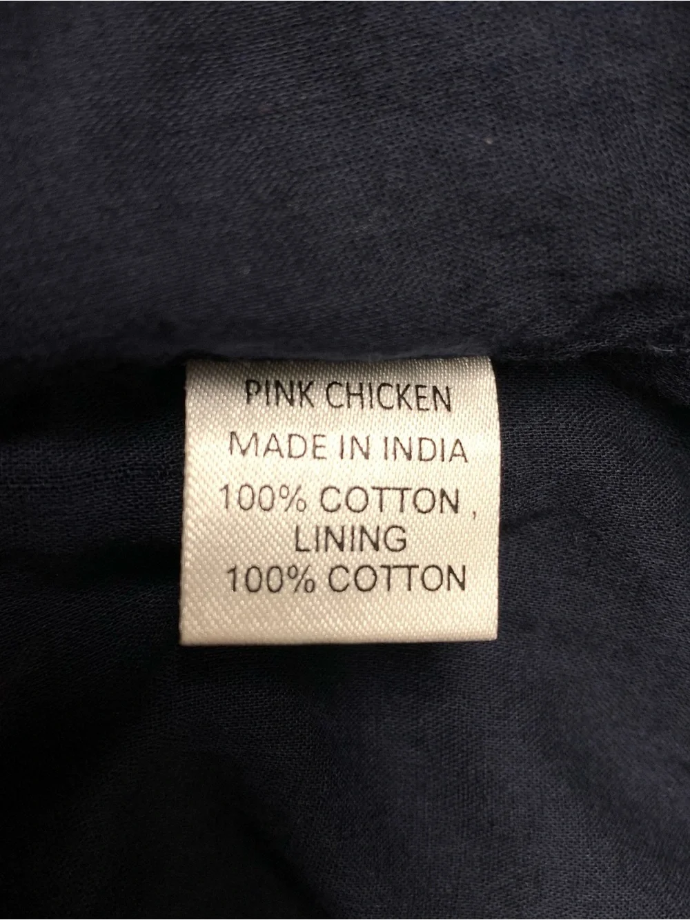 Pink Chicken Ave Bella Embroidered Dress Girls Size 14 Navy Blue Boho Peasant - Picture 11 of 11